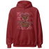 High 85 Metallic Burgundy 1s Hoodie Match Melanin Girl - NastyJamz