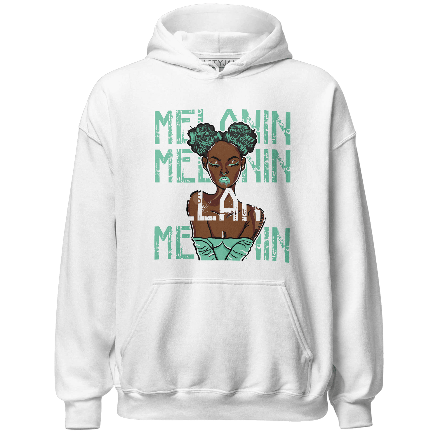 High OG Green Glow 1s Hoodie Match Melanin Girl - NastyJamz