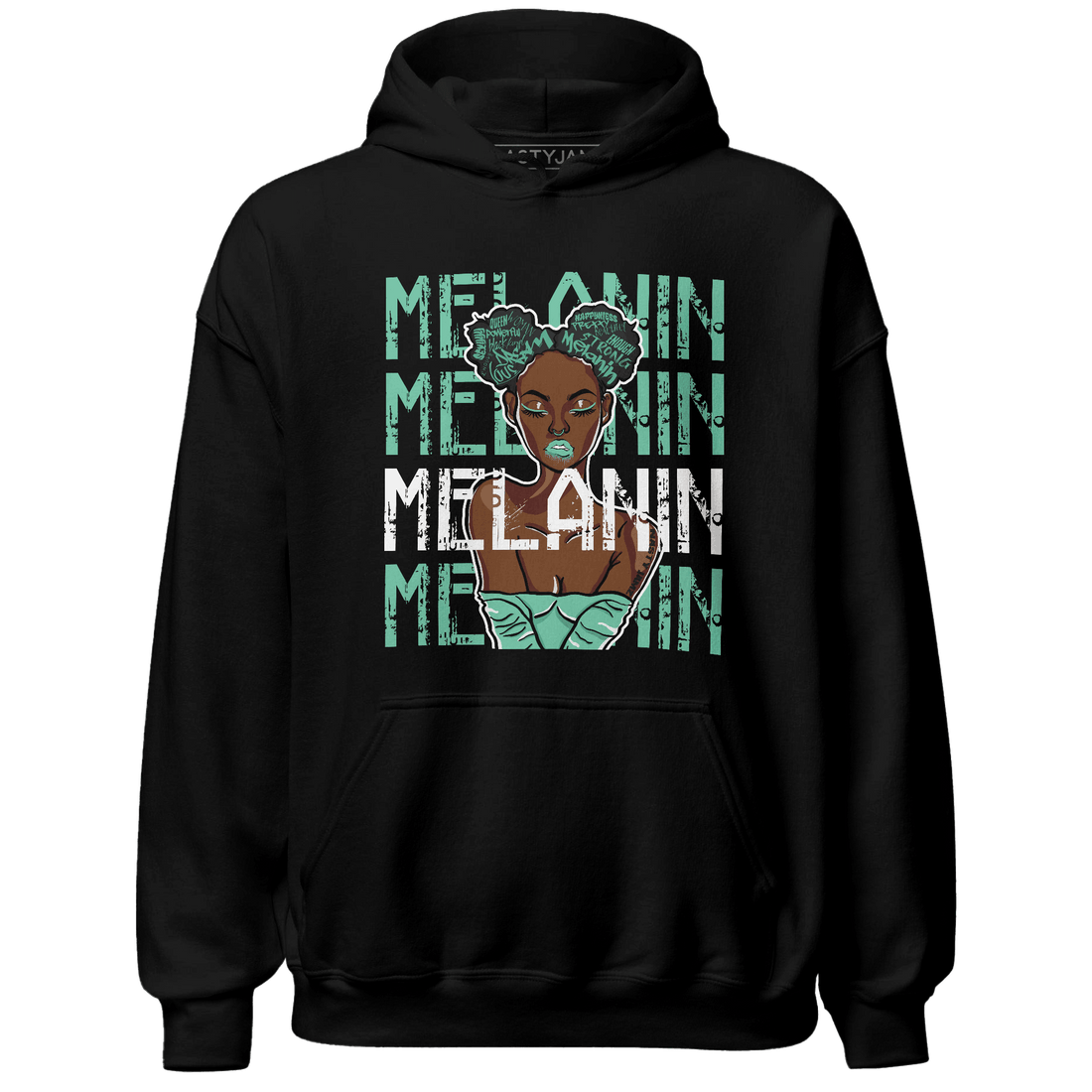 High OG Green Glow 1s Hoodie Match Melanin Girl - NastyJamz