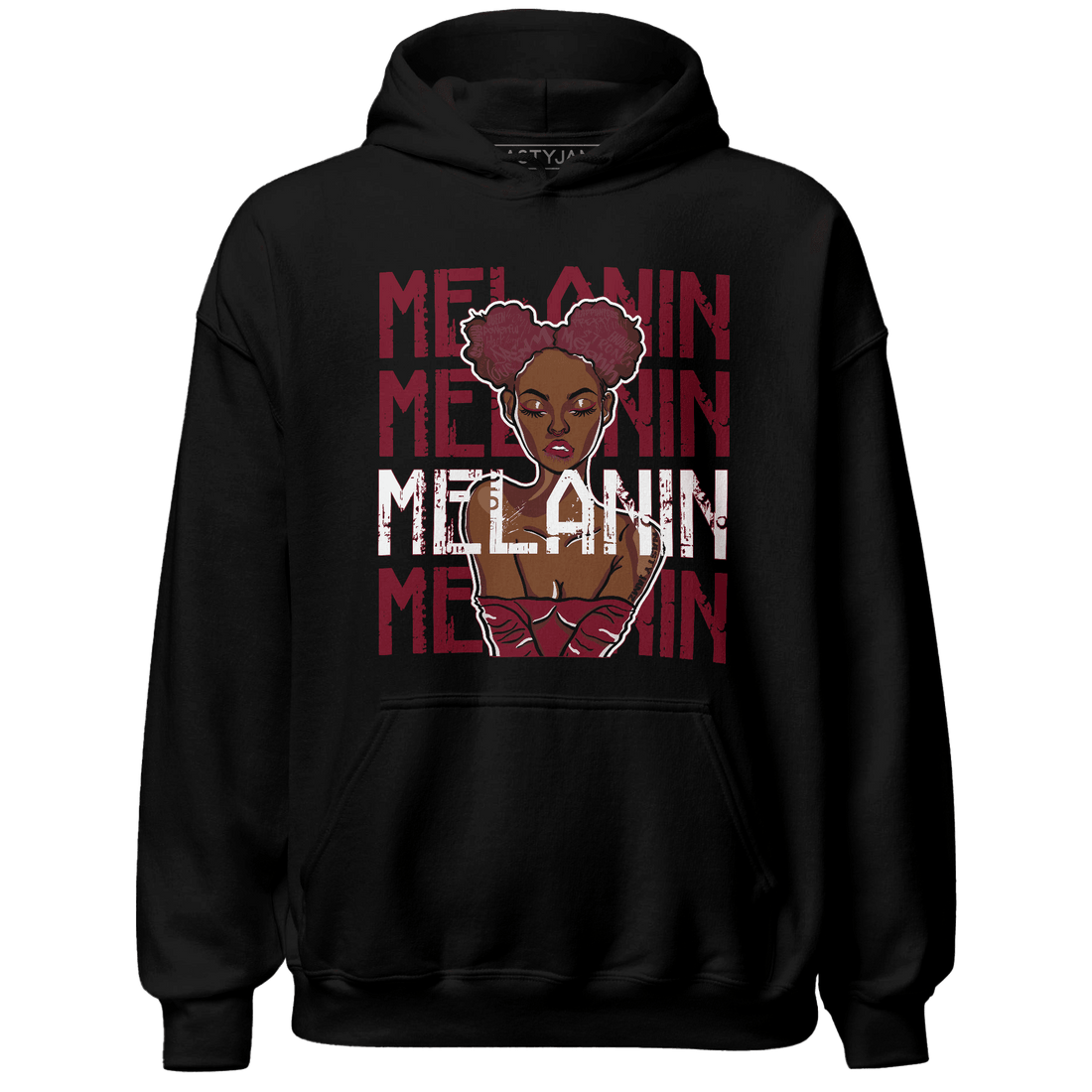 High White Team Red 1s Hoodie Match Melanin Girl - NastyJamz