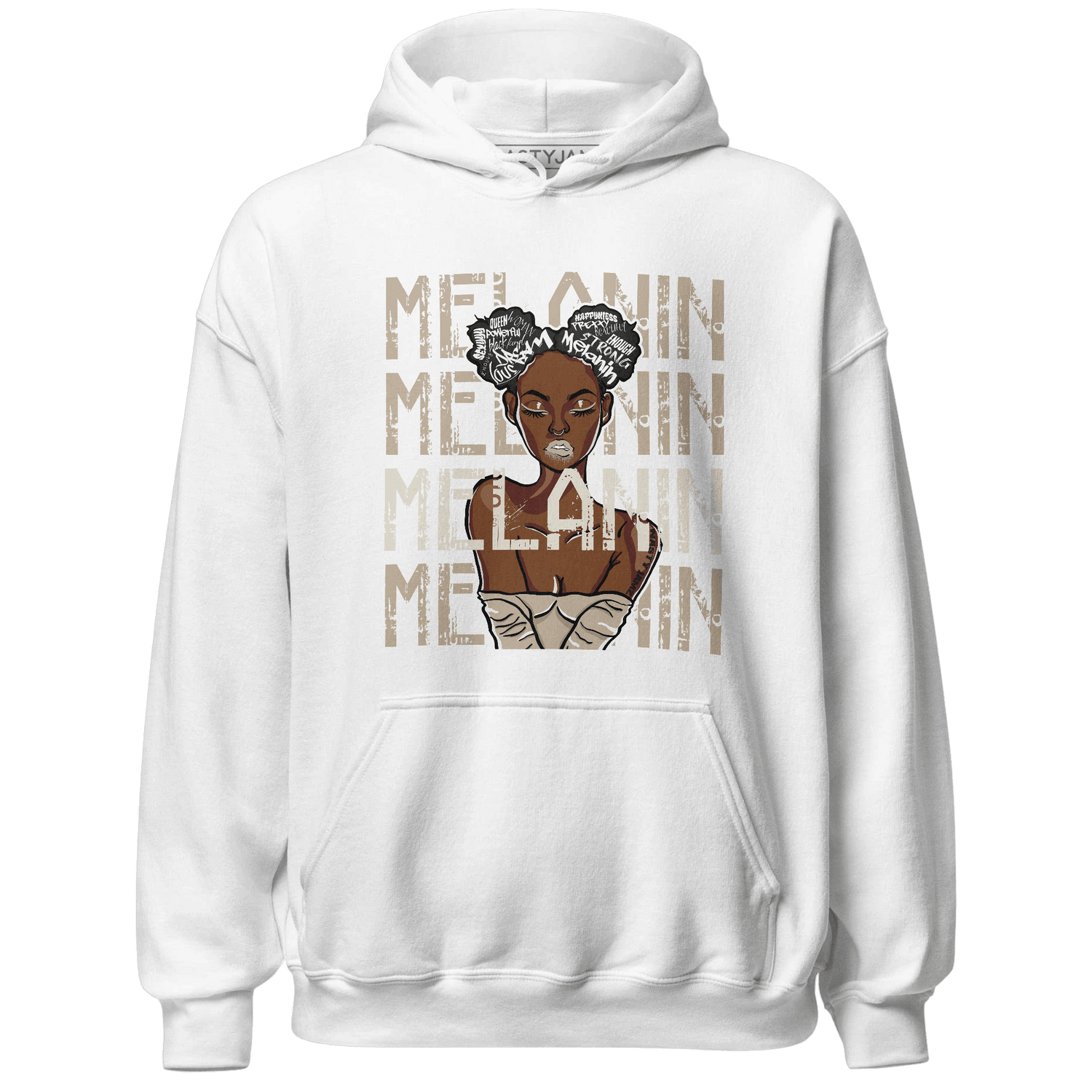 Latte 1s Hoodie Match Melanin Girl - NastyJamz