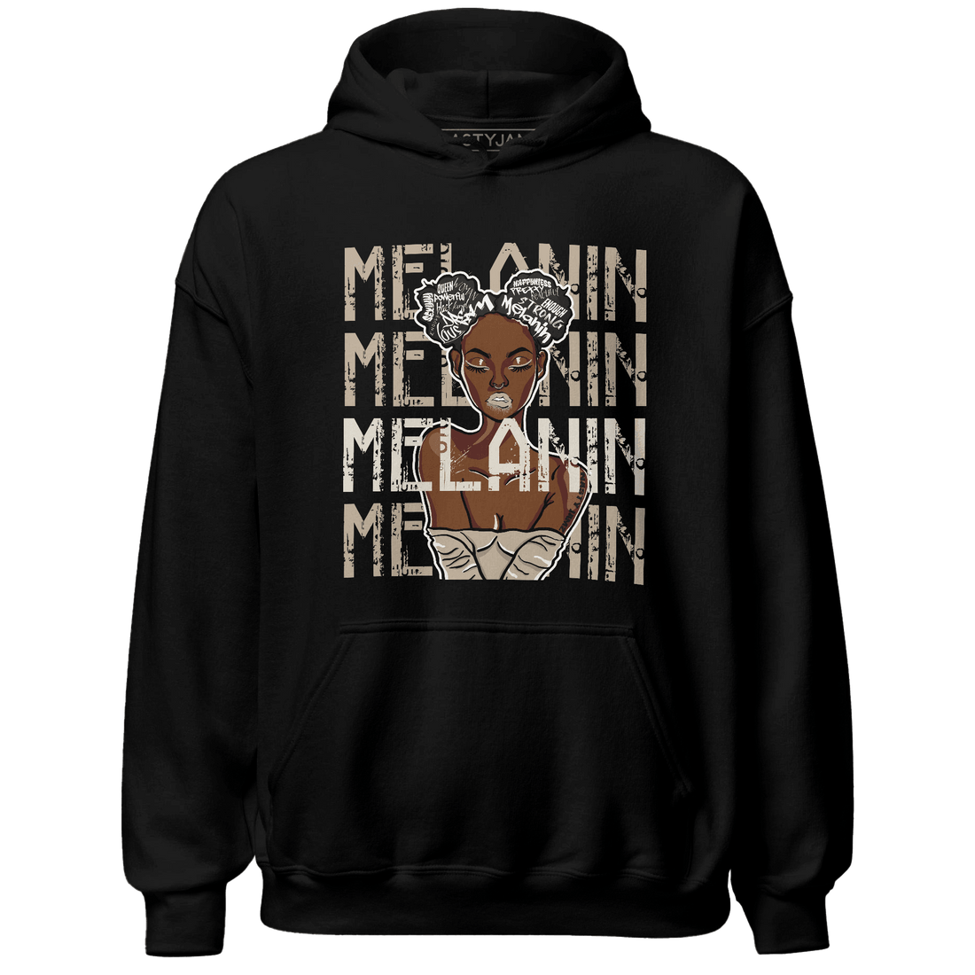 Latte 1s Hoodie Match Melanin Girl - NastyJamz