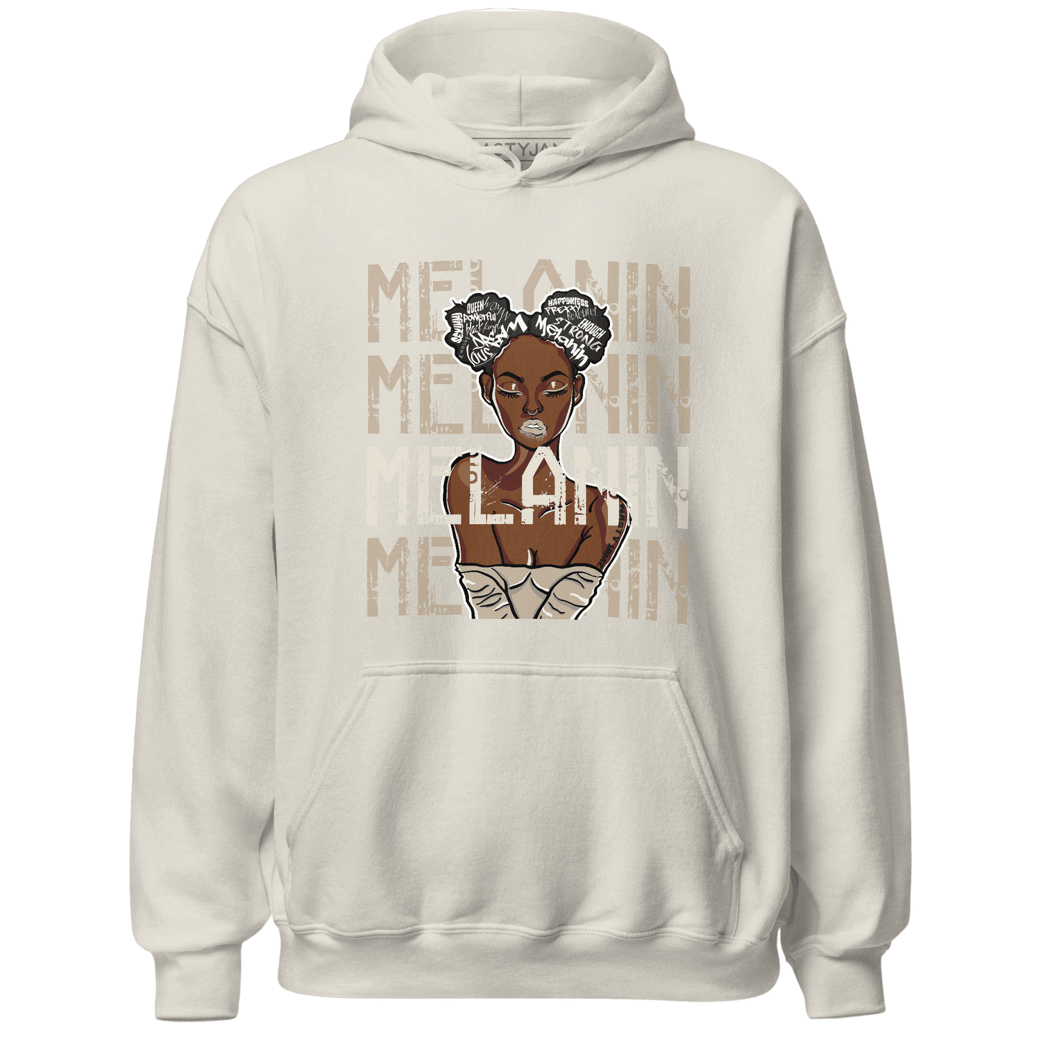 Latte 1s Hoodie Match Melanin Girl - NastyJamz