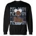 Mid Diffused Blue Grey 1s Sweatshirt Match Melanin Girl - NastyJamz