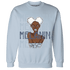 Mid Diffused Blue Grey 1s Sweatshirt Match Melanin Girl - NastyJamz