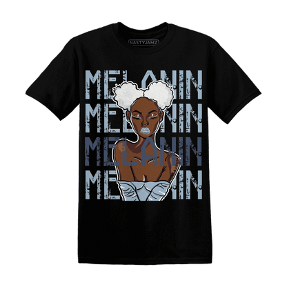 Mid Diffused Blue Grey 1s T Shirt Match Melanin Girl - NastyJamz