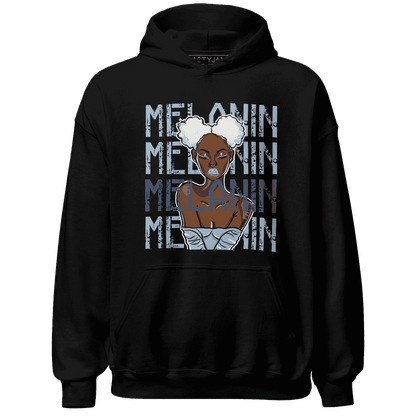 Mid Diffused Blue Grey 1s Hoodie Match Melanin Girl - NastyJamz