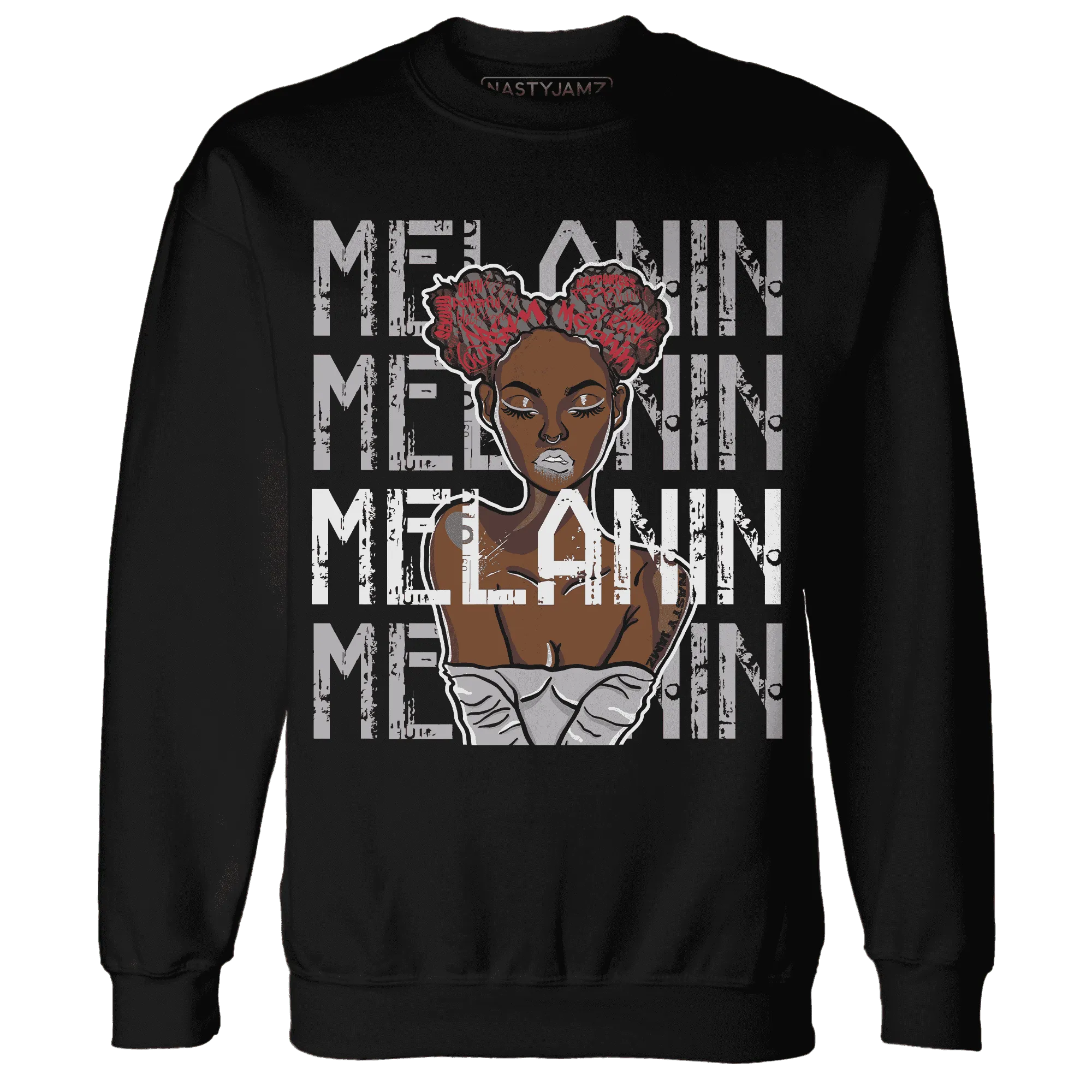 Cement-Grey-3s-Sweatshirt-Match-Melanin-Girl