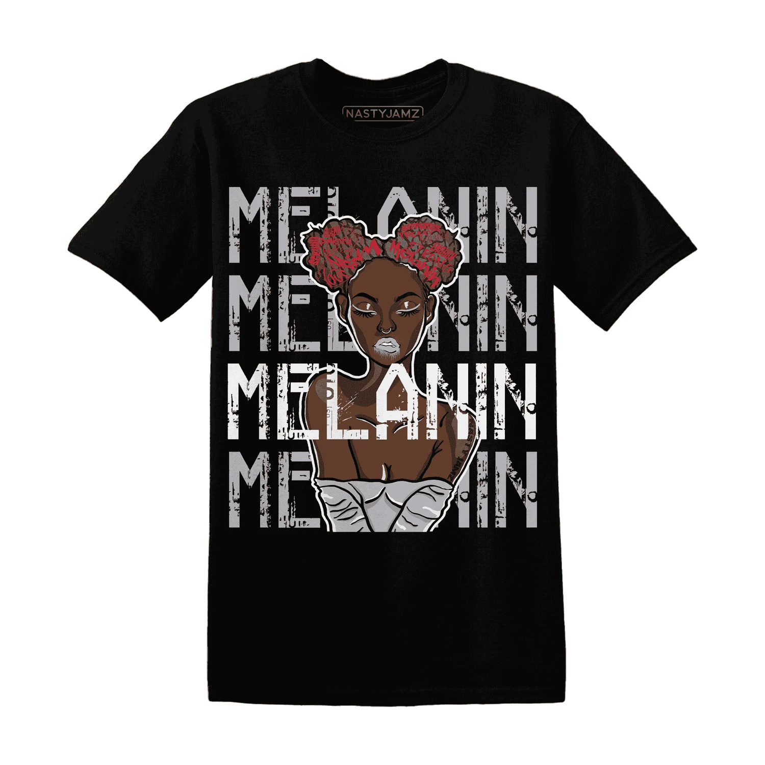 Cement-Grey-3s-T-Shirt-Match-Melanin-Girl