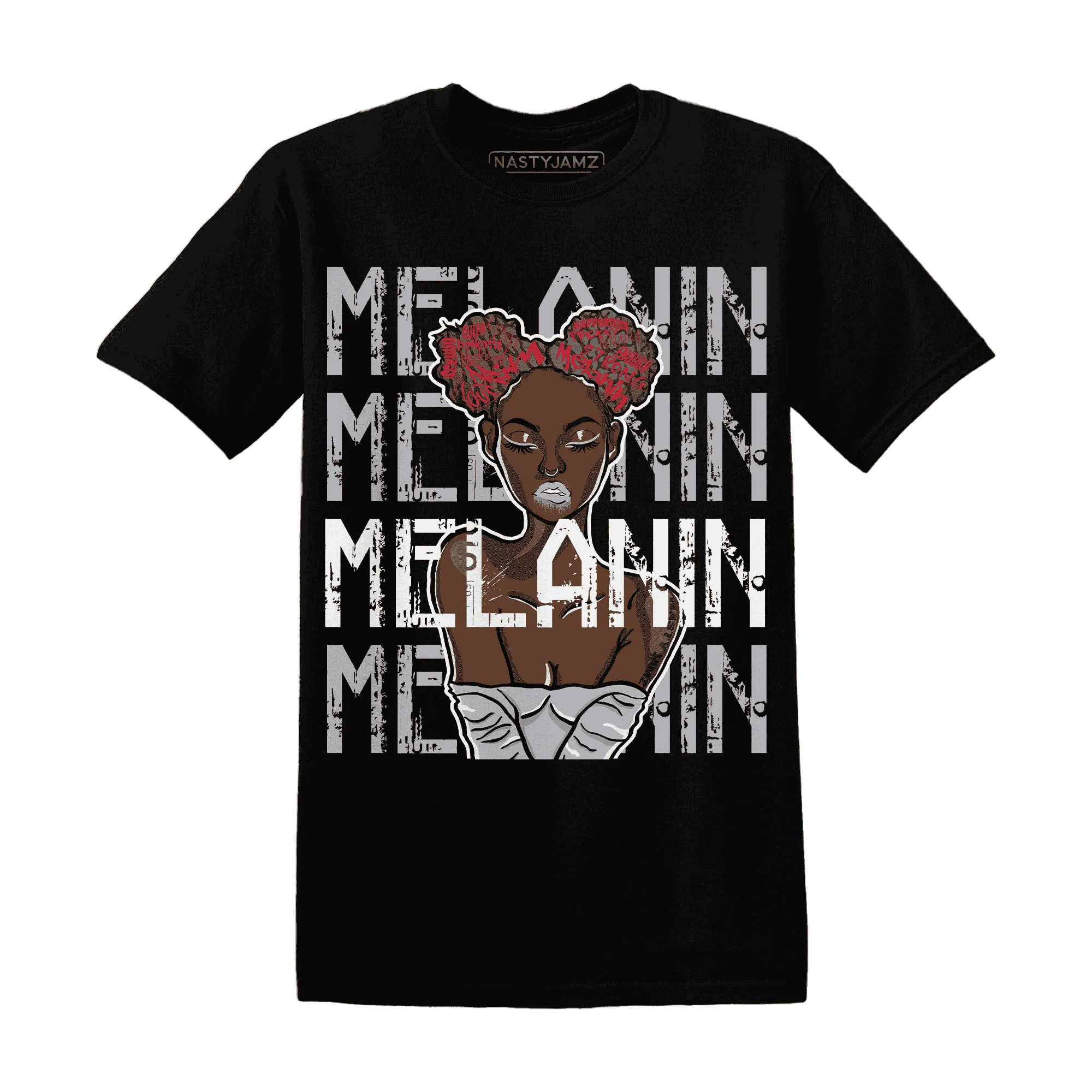 Cement-Grey-3s-T-Shirt-Match-Melanin-Girl