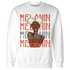 Georgia Peach 3s Sweatshirt Match Melanin Girl - NastyJamz