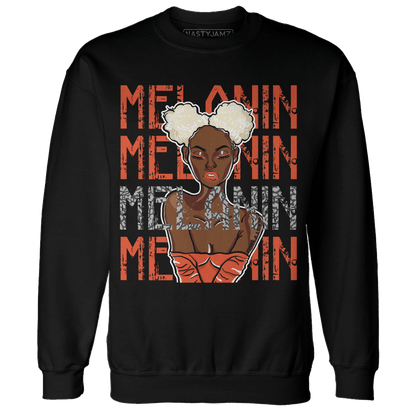 Georgia Peach 3s Sweatshirt Match Melanin Girl - NastyJamz