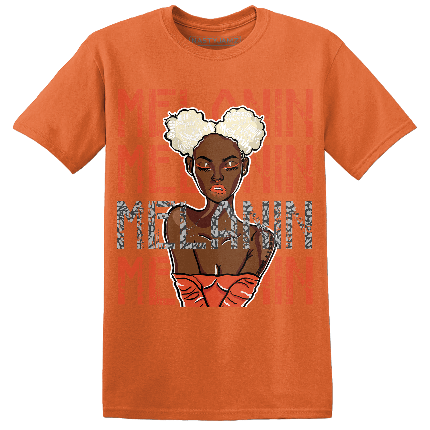 Georgia Peach 3s T Shirt Match Melanin Girl - NastyJamz