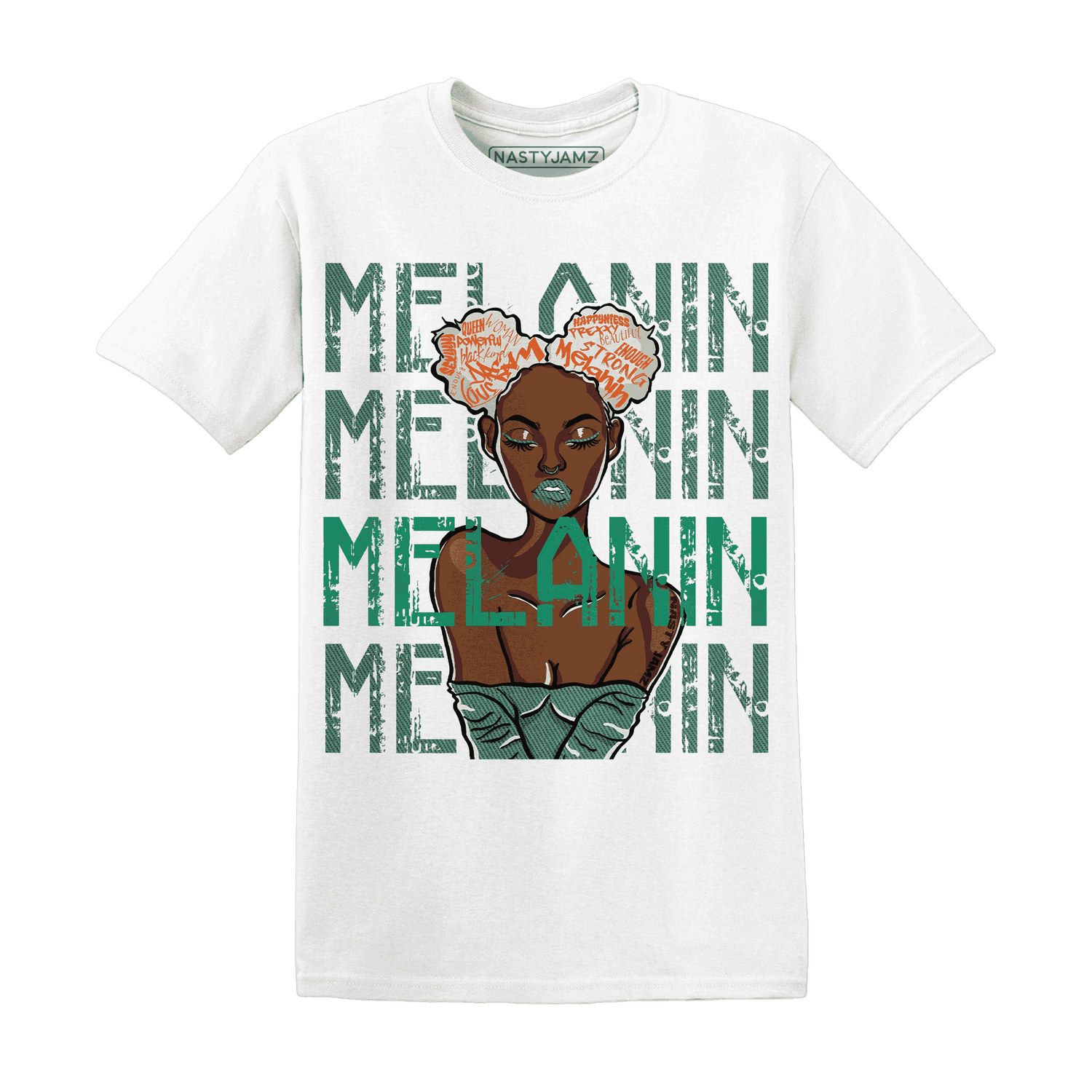 Nina CN Abney 3s T Shirt Match Melanin Girl - NastyJamz