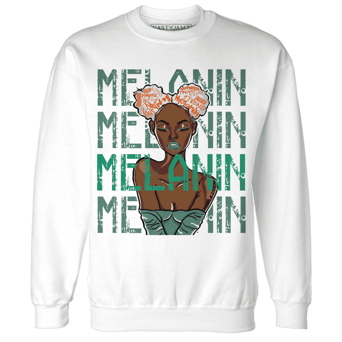 Nina CN Abney 3s Sweatshirt Match Melanin Girl - NastyJamz