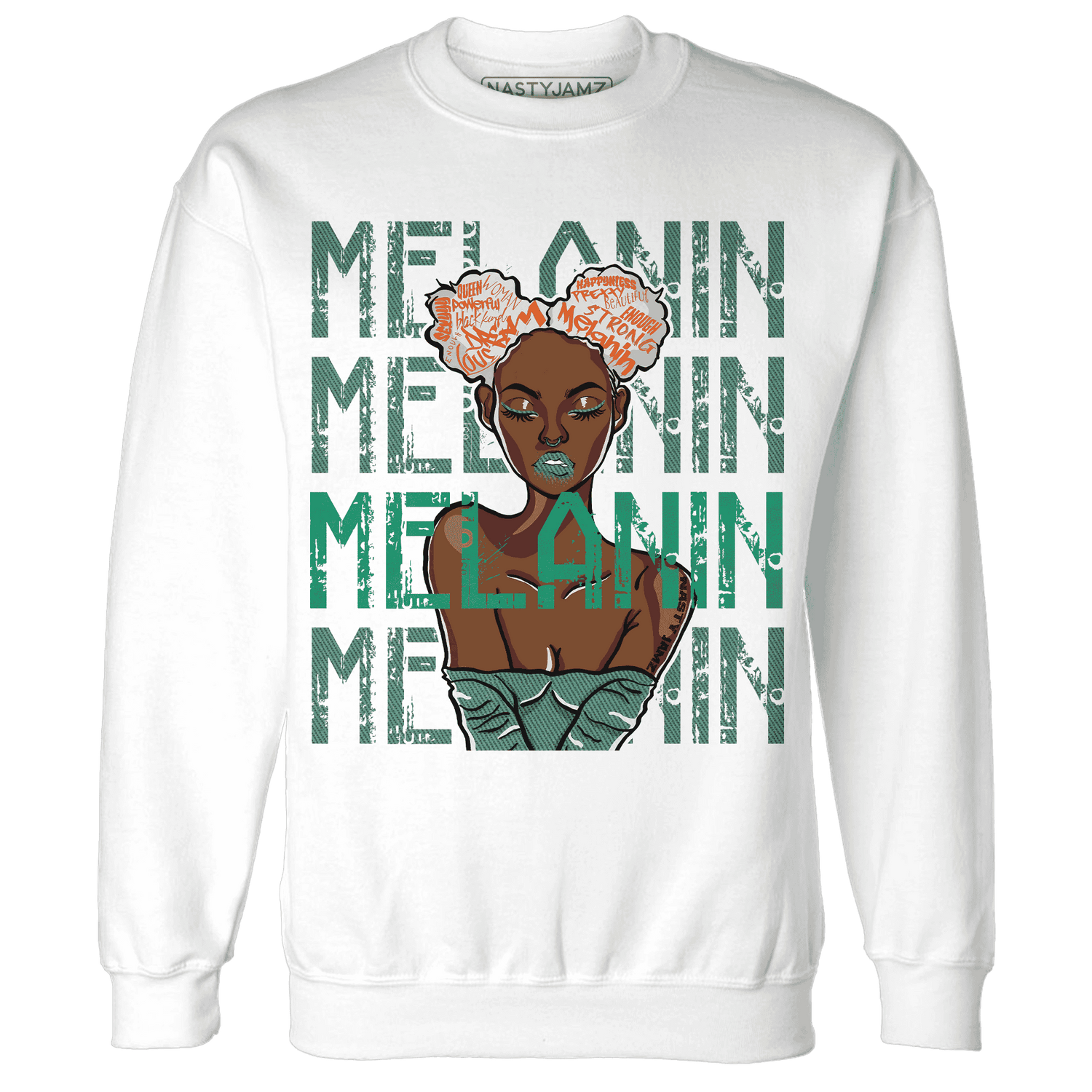 Nina CN Abney 3s Sweatshirt Match Melanin Girl - NastyJamz