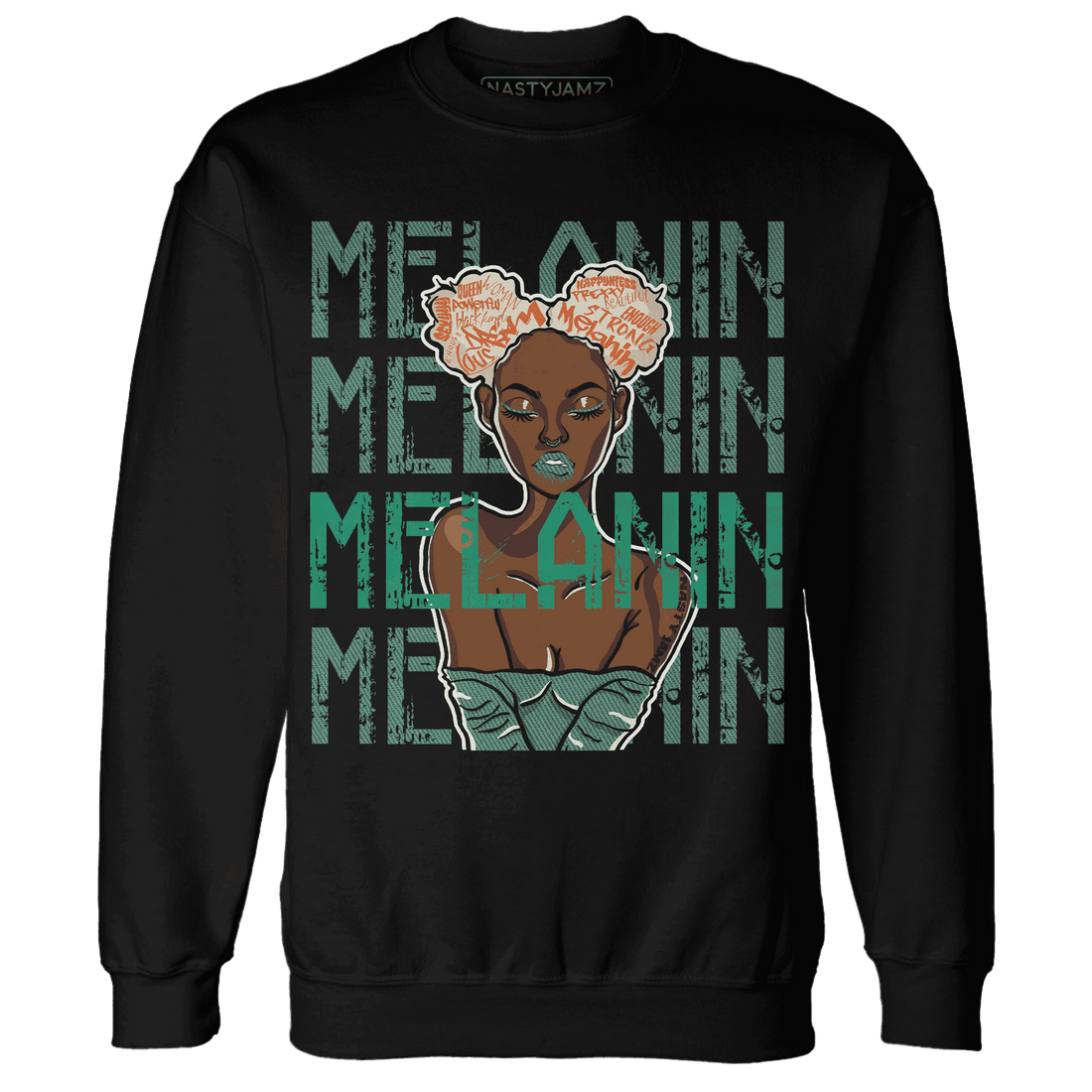 Nina CN Abney 3s Sweatshirt Match Melanin Girl - NastyJamz