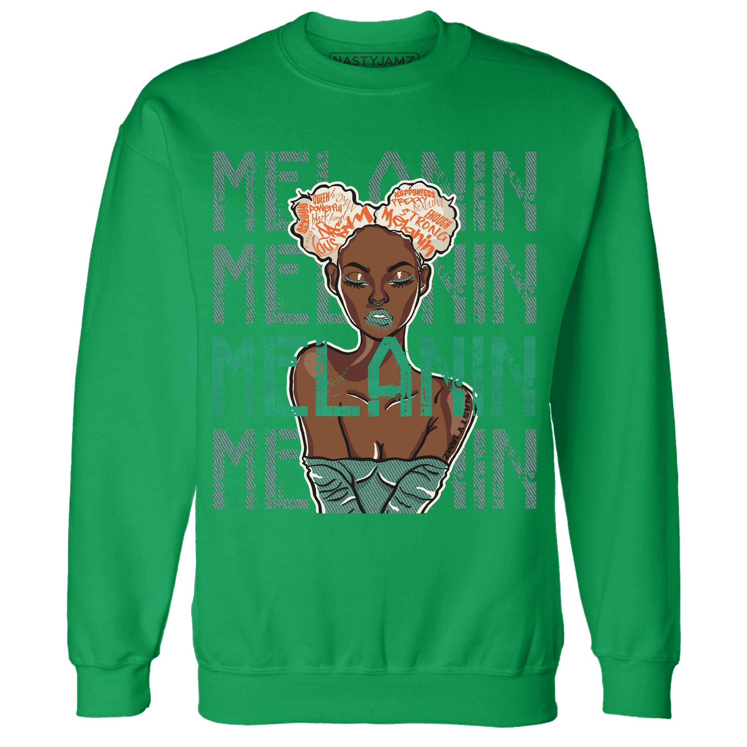 Nina CN Abney 3s Sweatshirt Match Melanin Girl - NastyJamz