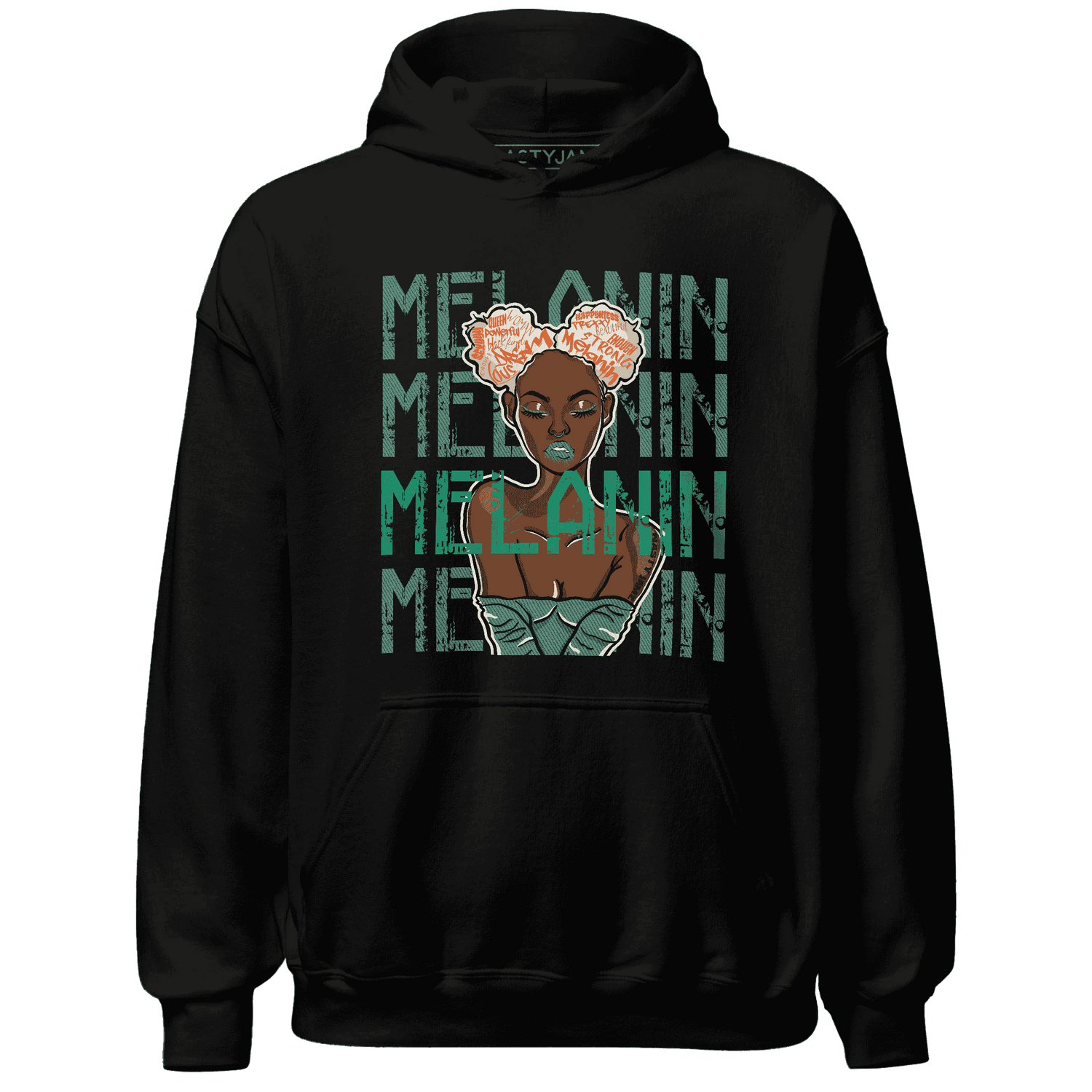 Nina CN Abney 3s Hoodie Match Melanin Girl - NastyJamz