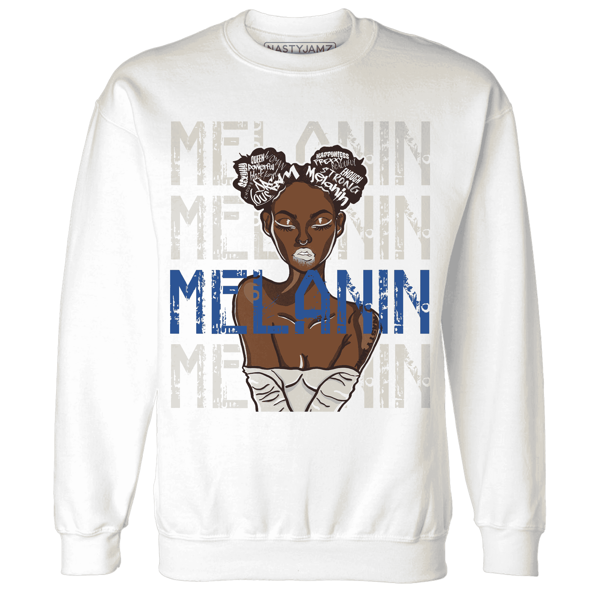 Quaiii 54 3s Sweatshirt Match Melanin Girl - NastyJamz