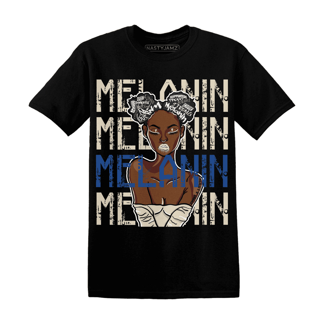 Quaiii 54 3s T Shirt Match Melanin Girl - NastyJamz