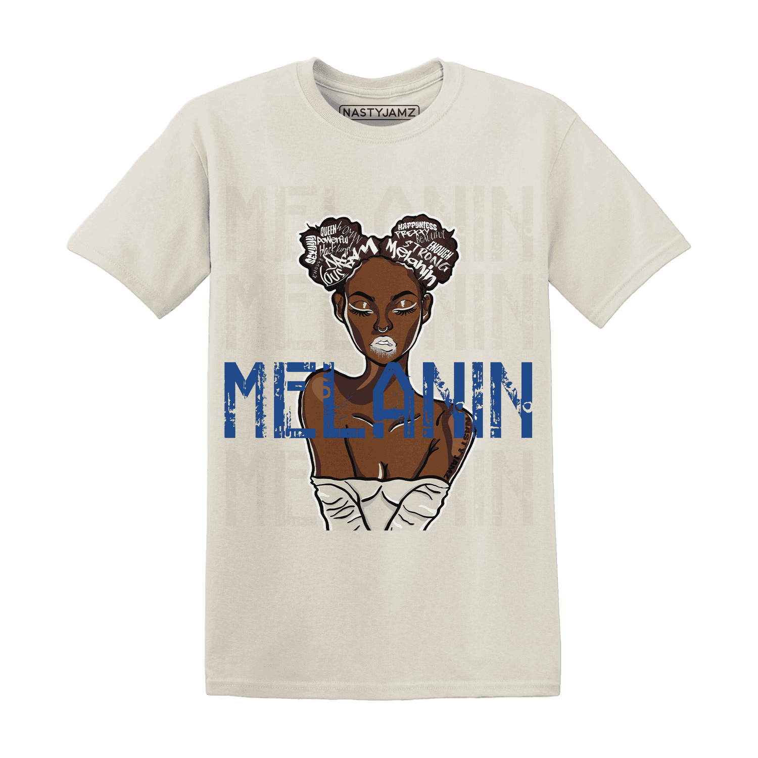 Quaiii 54 3s T Shirt Match Melanin Girl - NastyJamz