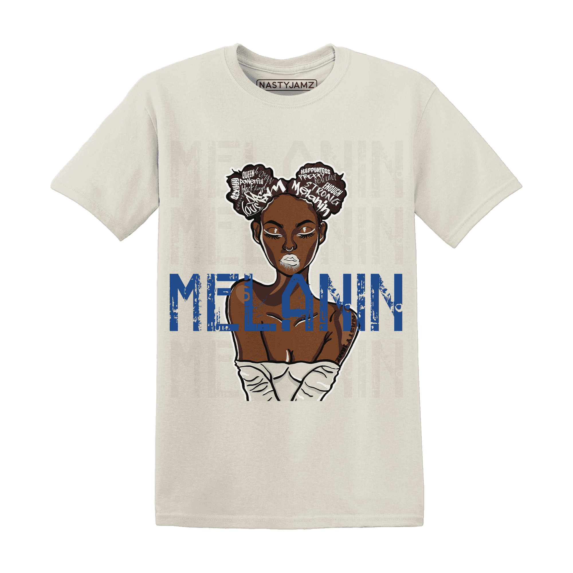 Quaiii 54 3s T Shirt Match Melanin Girl - NastyJamz