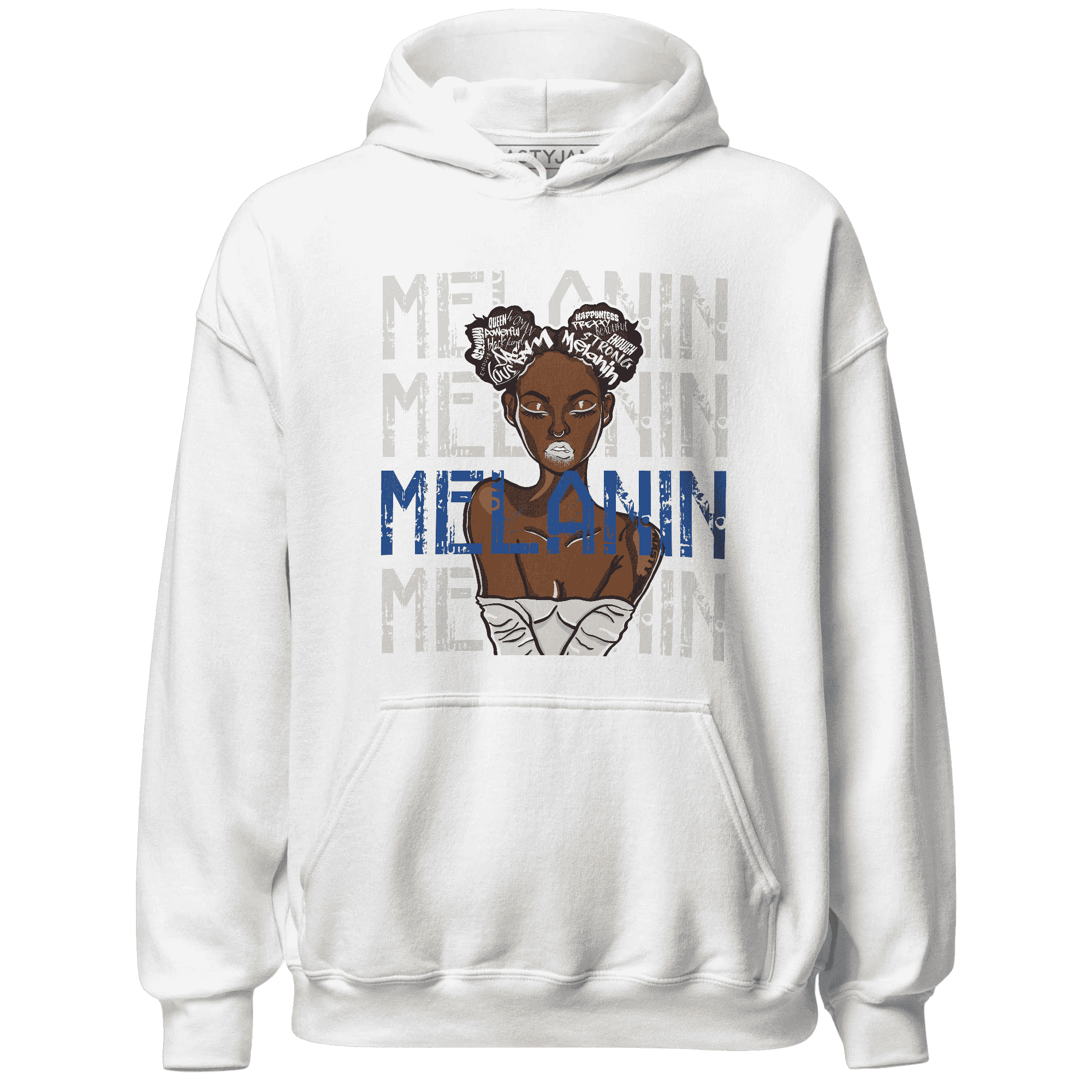 Quaiii 54s Hoodie Match Melanin Girl - NastyJamz