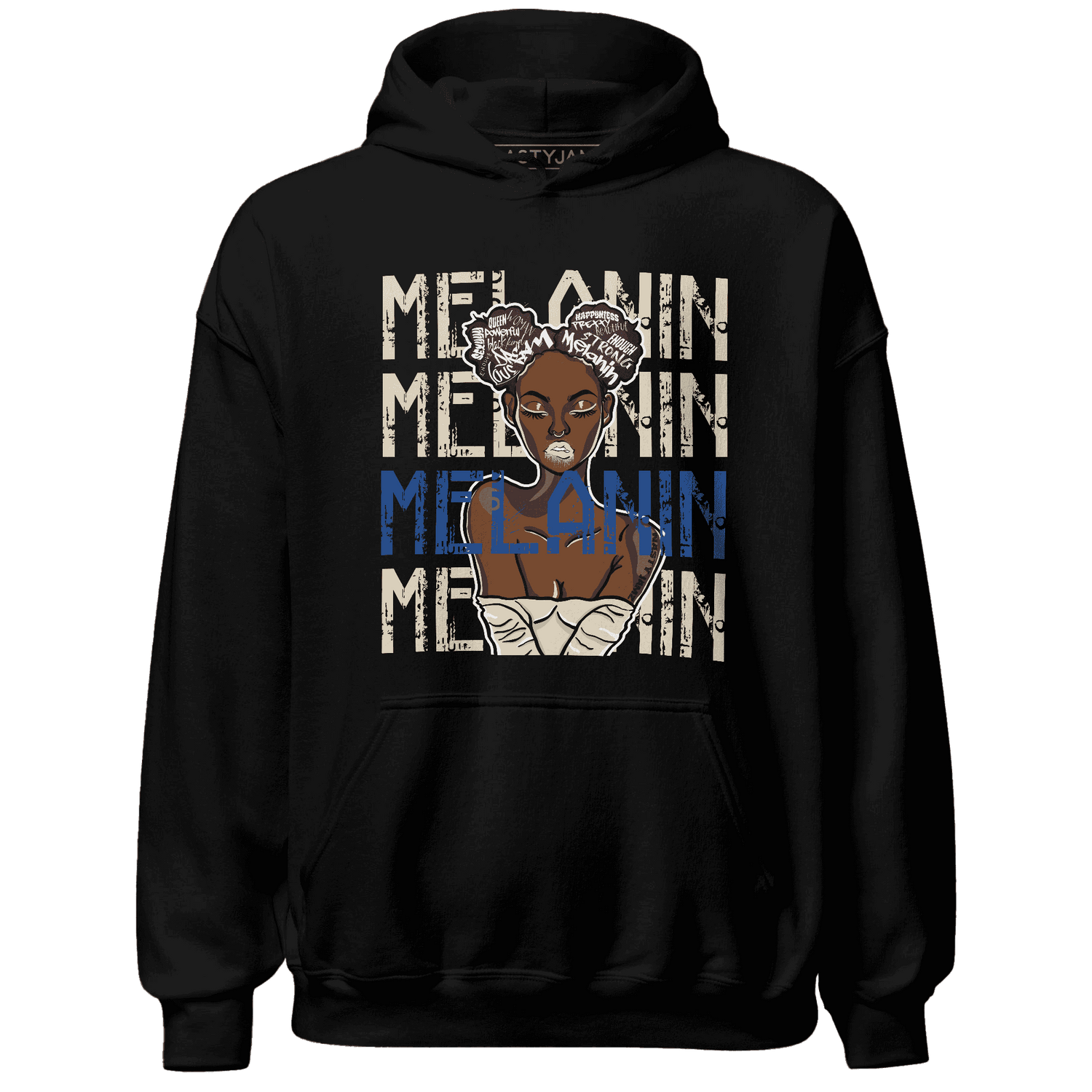 Quaiii 54s Hoodie Match Melanin Girl - NastyJamz