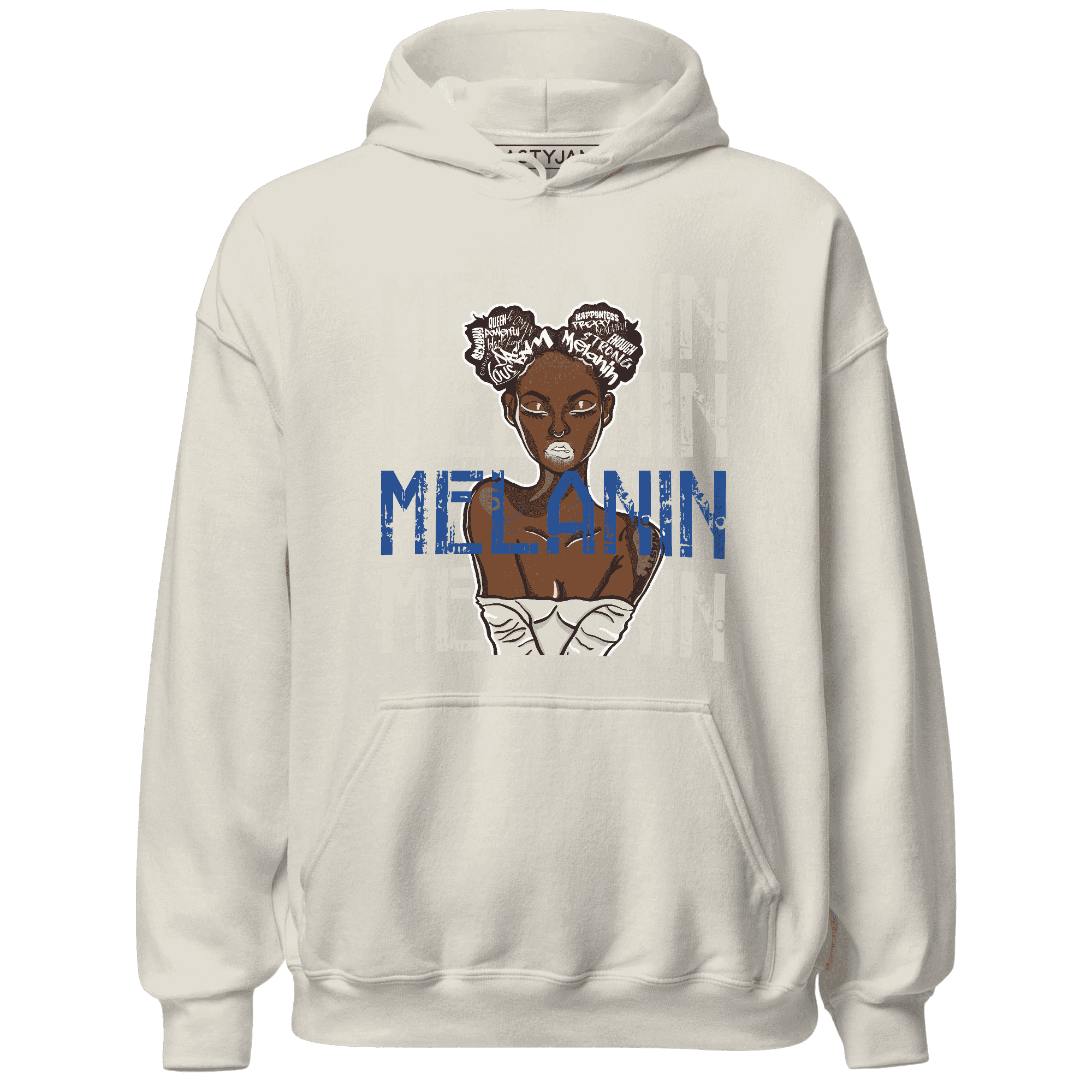 Quaiii 54s Hoodie Match Melanin Girl - NastyJamz