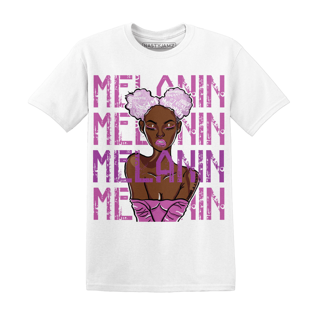 GS Hyper Violet 4s T Shirt Match Melanin Girl - NastyJamz