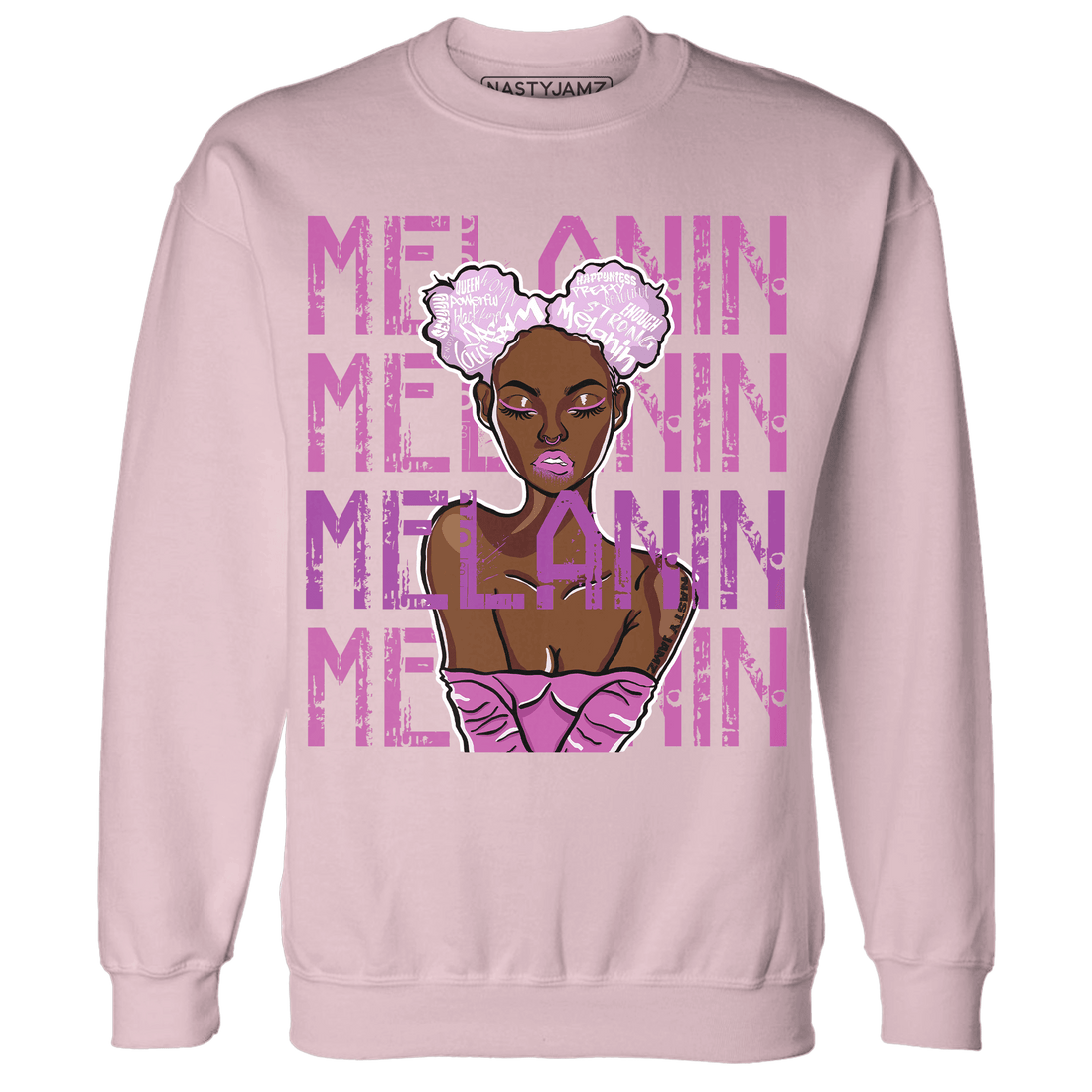 GS Hyper Violet 4s Sweatshirt Match Melanin Girl - NastyJamz