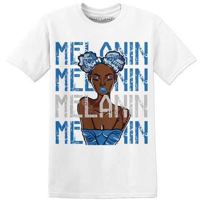 Industrial Blue 4s T Shirt Match Melanin Girl - NastyJamz