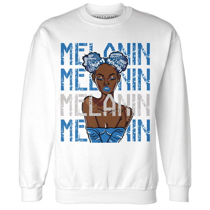 Industrial Blue 4s Sweatshirt Match Melanin Girl - NastyJamz