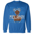 Industrial Blue 4s Sweatshirt Match Melanin Girl - NastyJamz