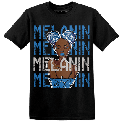 Industrial Blue 4s T Shirt Match Melanin Girl - NastyJamz