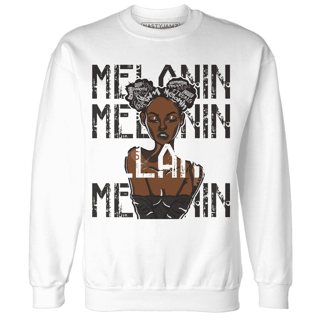 White-Thunder-4s-Sweatshirt-Match-Melanin-Girl