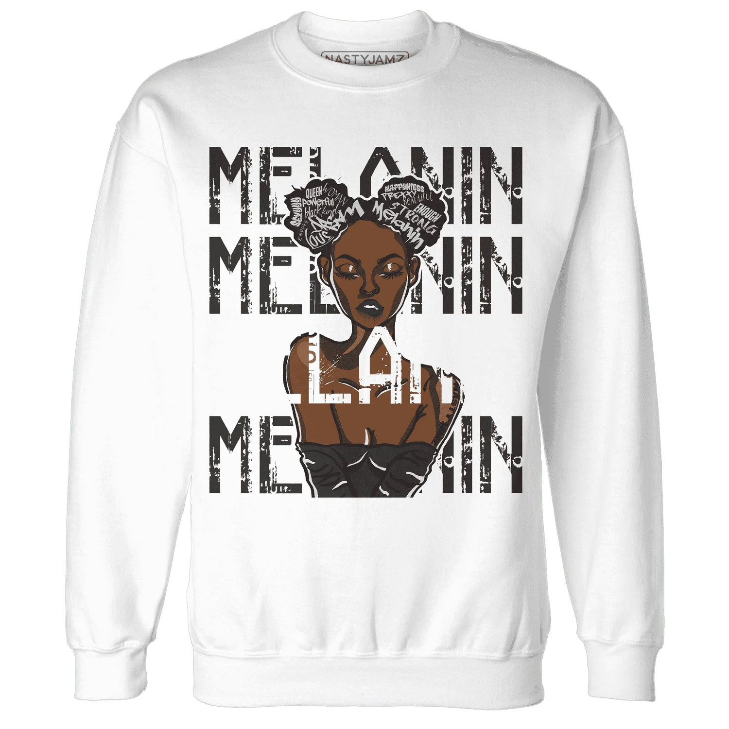 White-Thunder-4s-Sweatshirt-Match-Melanin-Girl