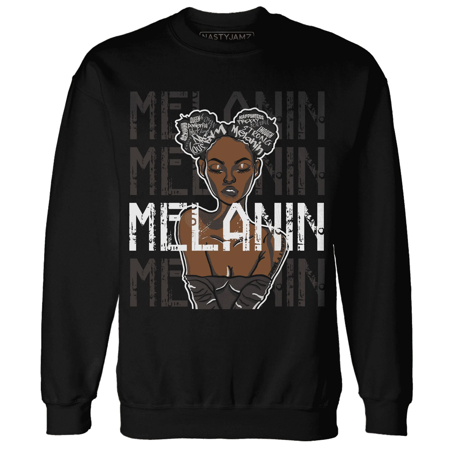 White-Thunder-4s-Sweatshirt-Match-Melanin-Girl