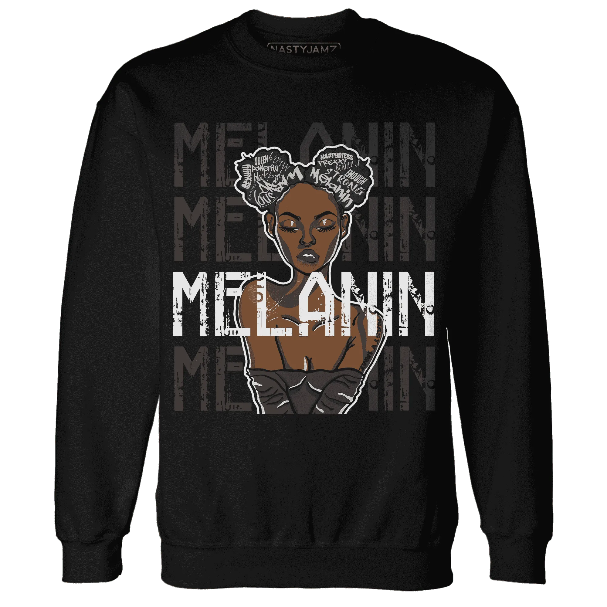 White-Thunder-4s-Sweatshirt-Match-Melanin-Girl