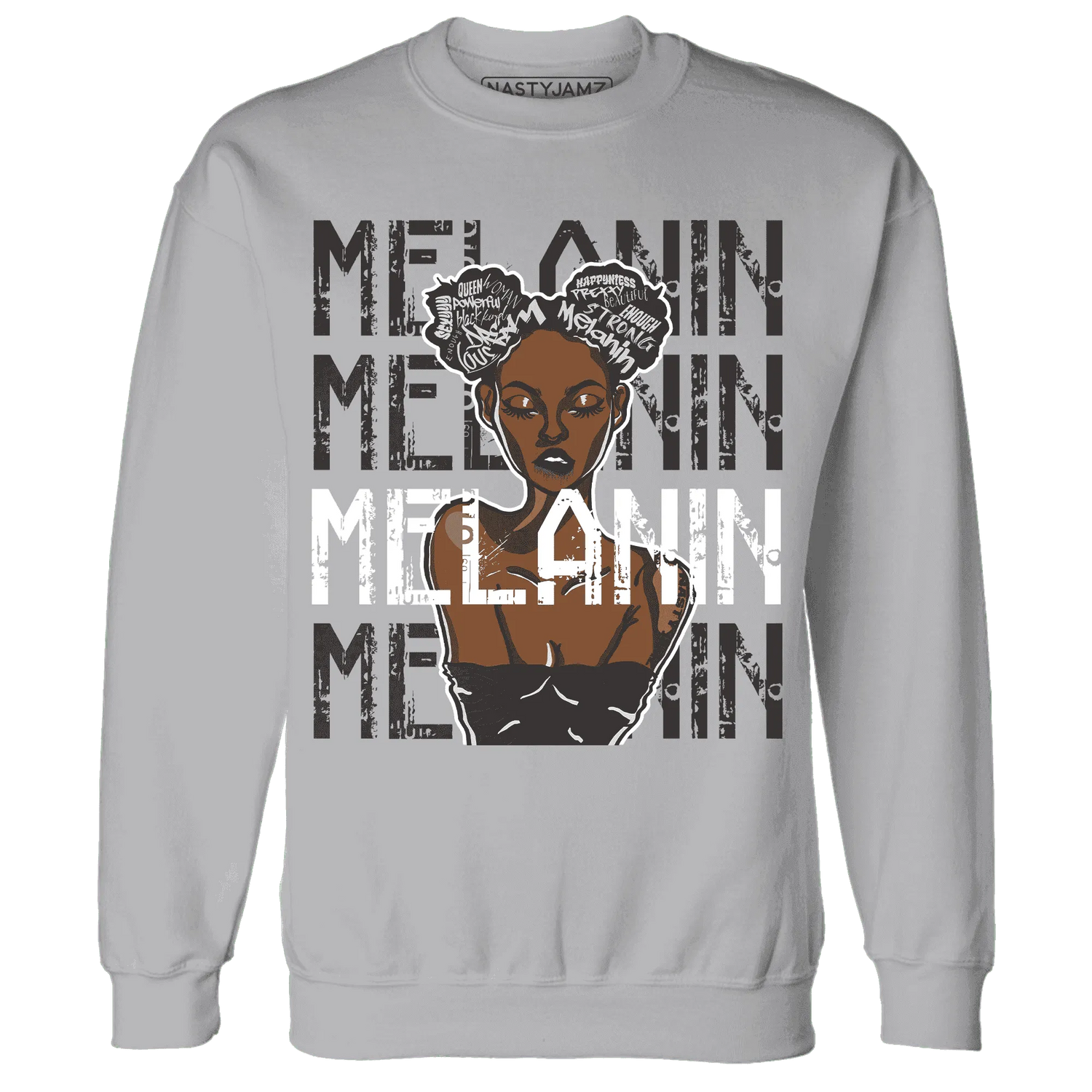 White-Thunder-4s-Sweatshirt-Match-Melanin-Girl