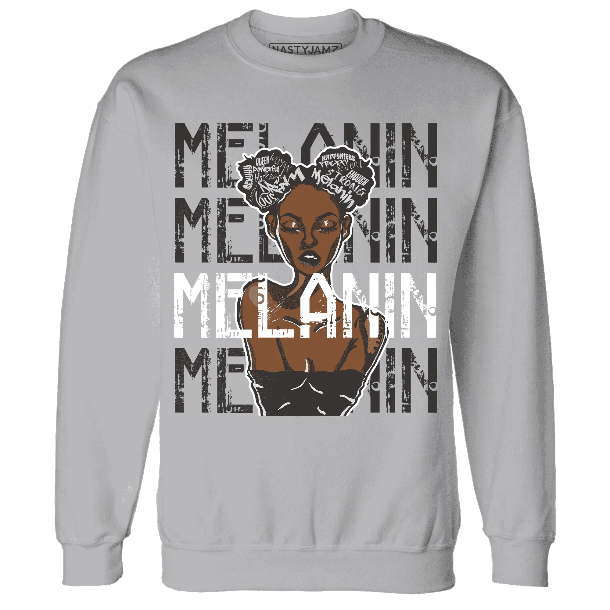 White-Thunder-4s-Sweatshirt-Match-Melanin-Girl