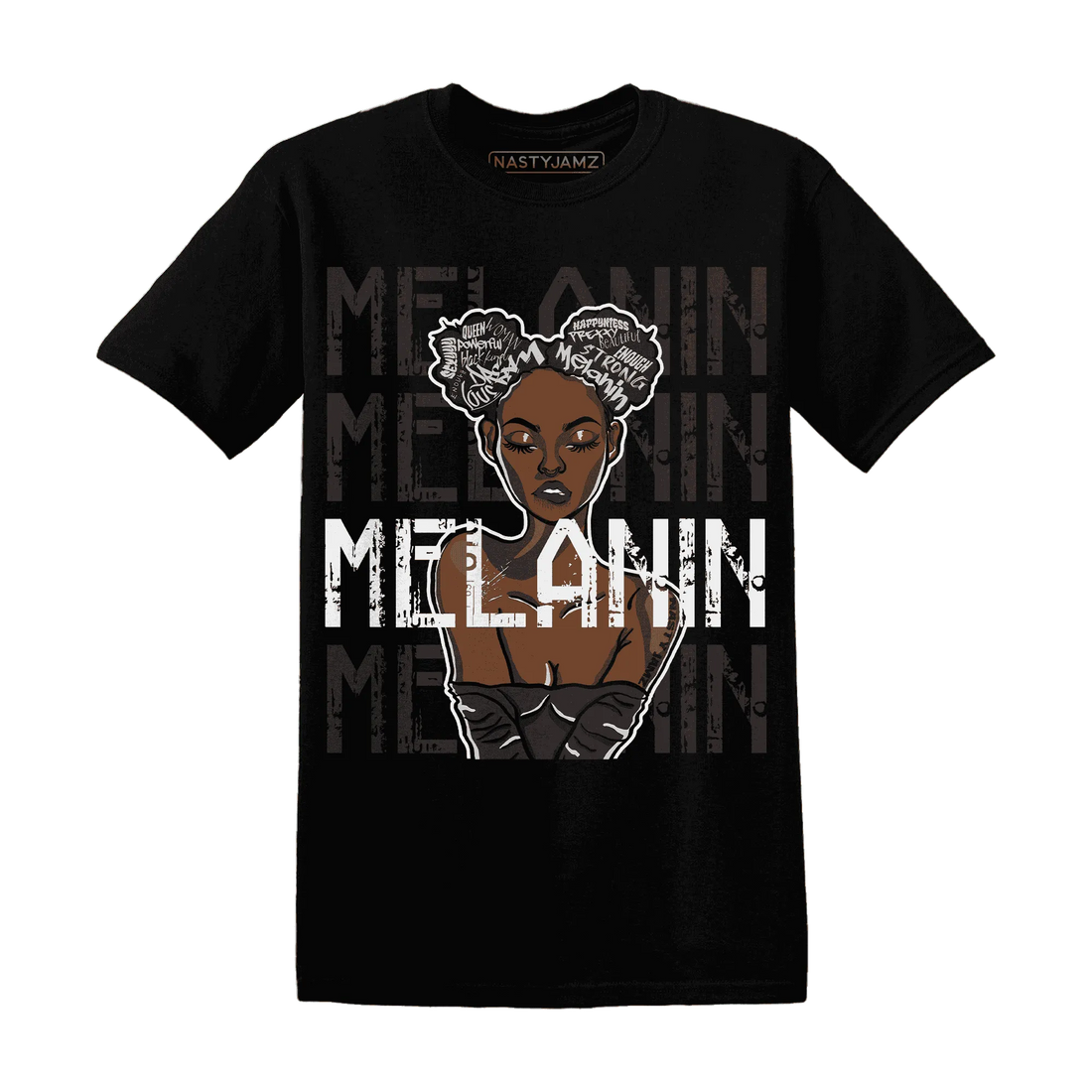 White-Thunder-4s-T-Shirt-Match-Melanin-Girl