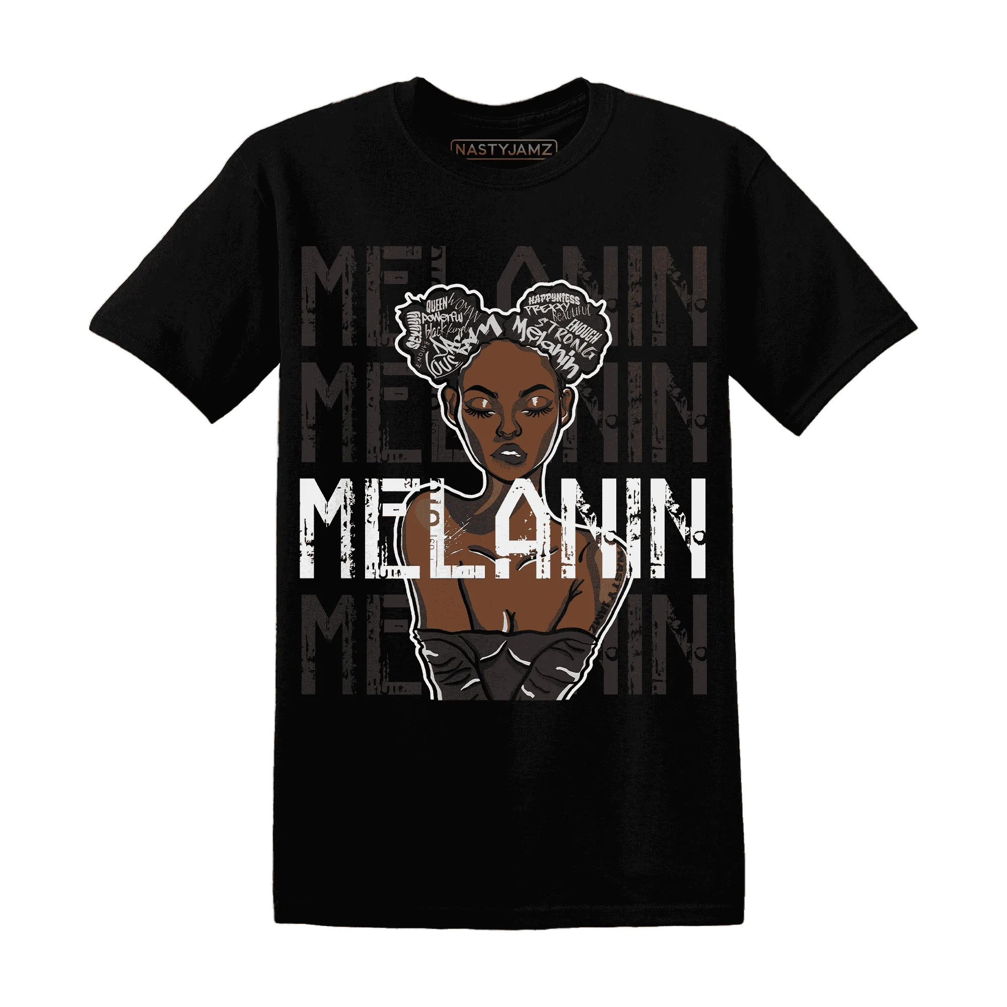 White-Thunder-4s-T-Shirt-Match-Melanin-Girl