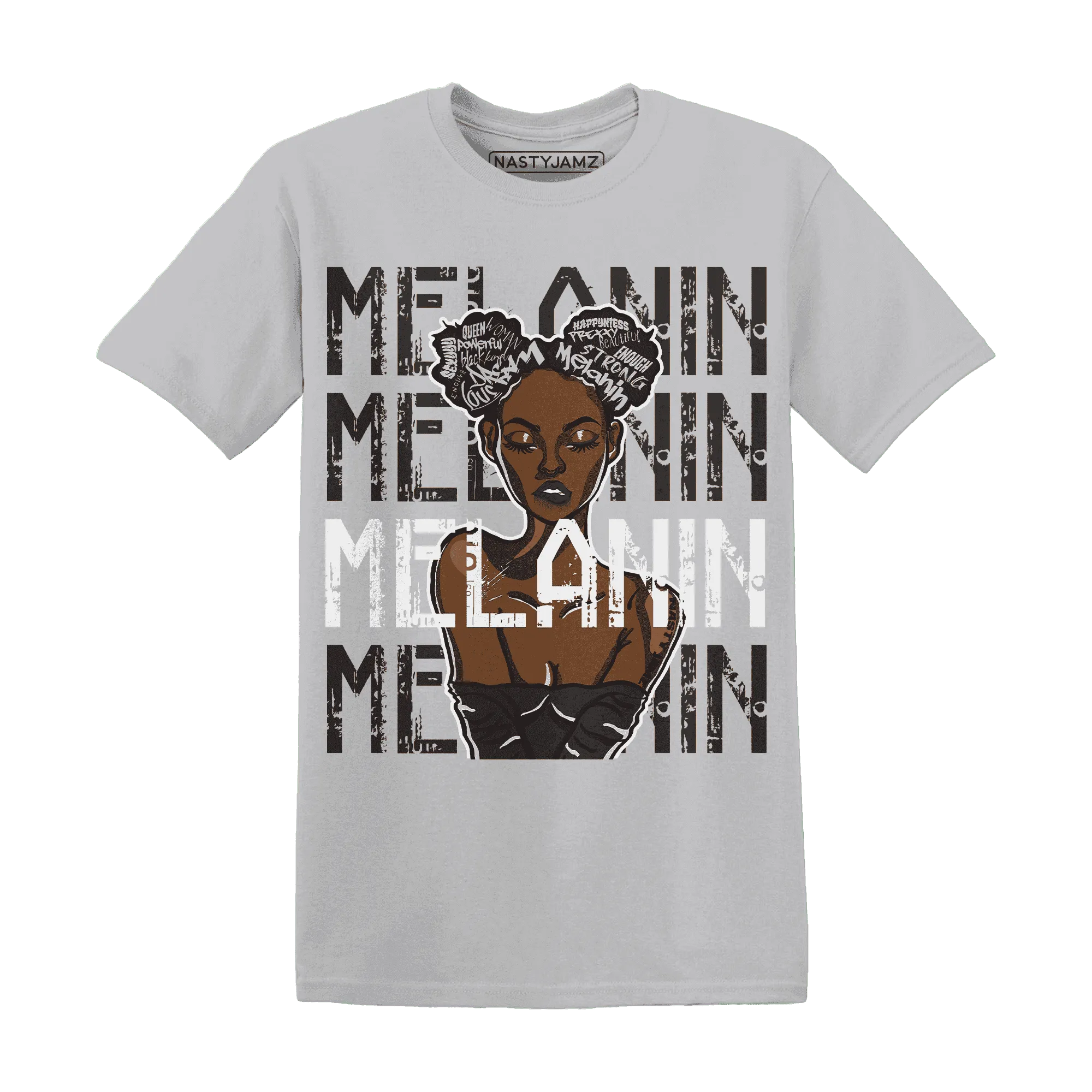 White-Thunder-4s-T-Shirt-Match-Melanin-Girl