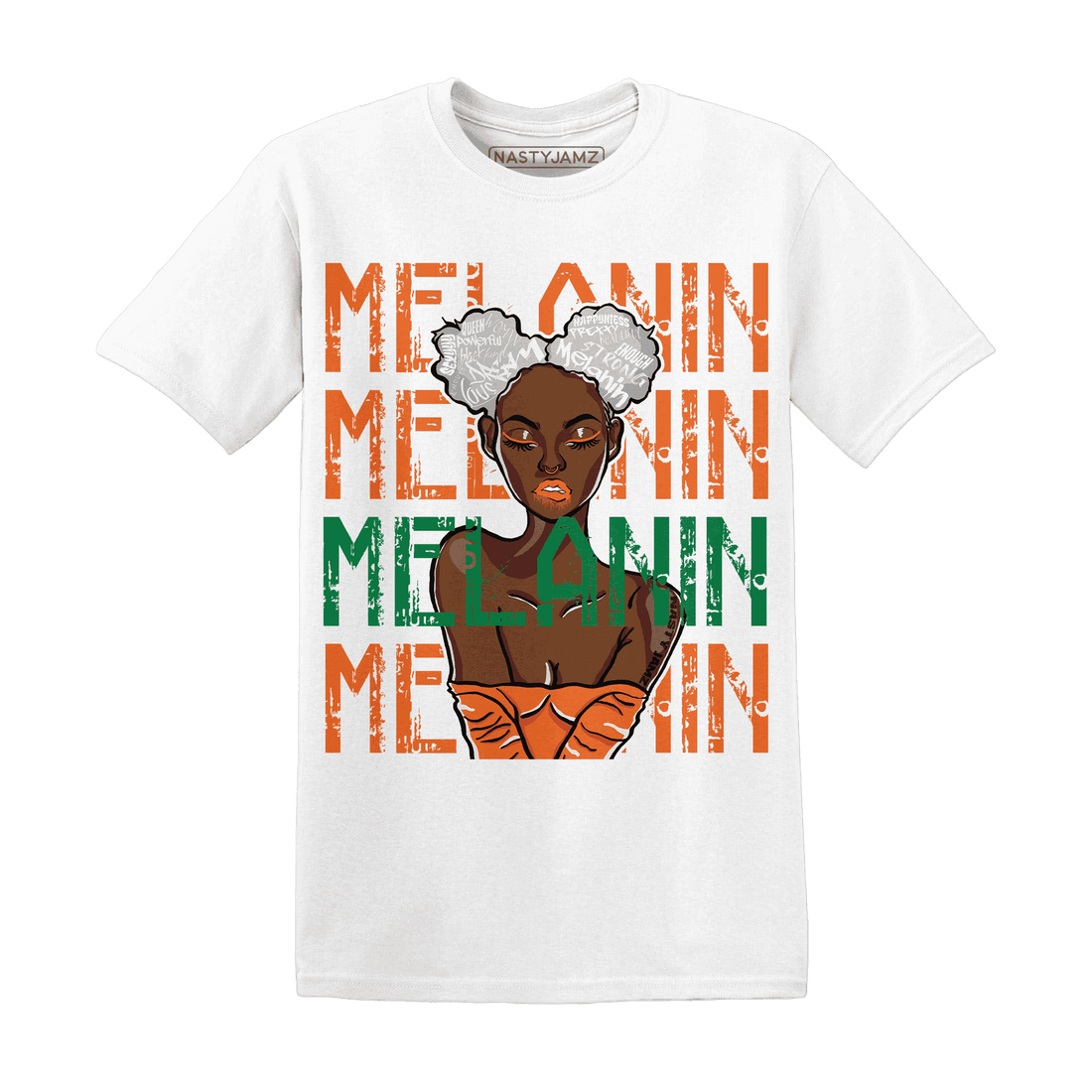 MAM Hurricanes 5s T Shirt Match Melanin Girl - NastyJamz