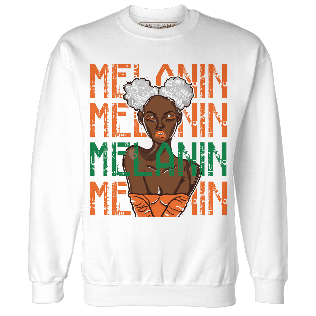 MAM Hurricanes 5s Sweatshirt Match Melanin Girl - NastyJamz