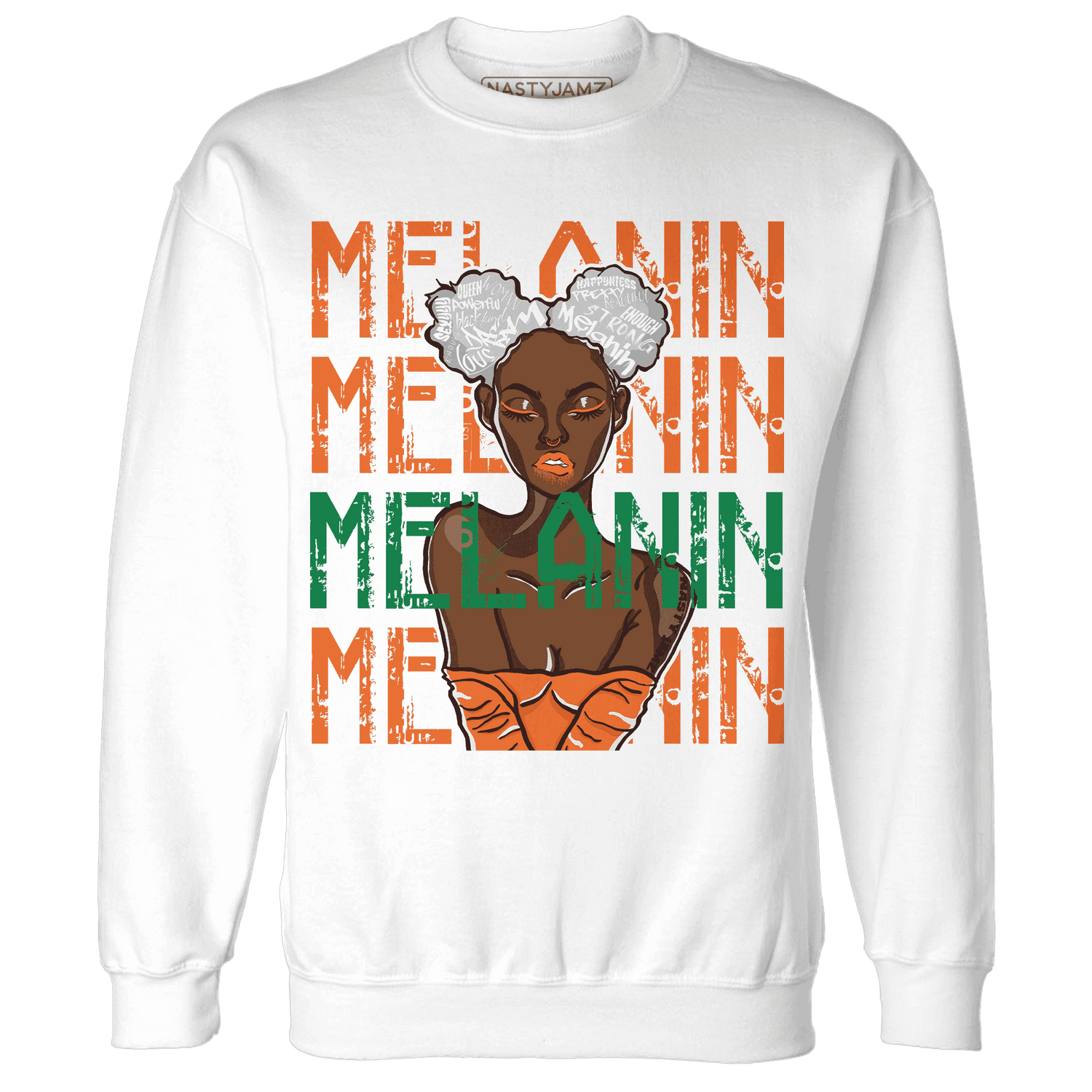 MAM Hurricanes 5s Sweatshirt Match Melanin Girl - NastyJamz