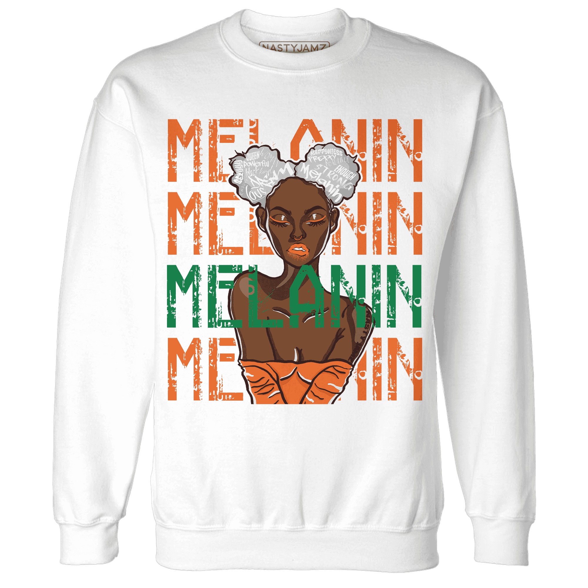 MAM Hurricanes 5s Sweatshirt Match Melanin Girl - NastyJamz