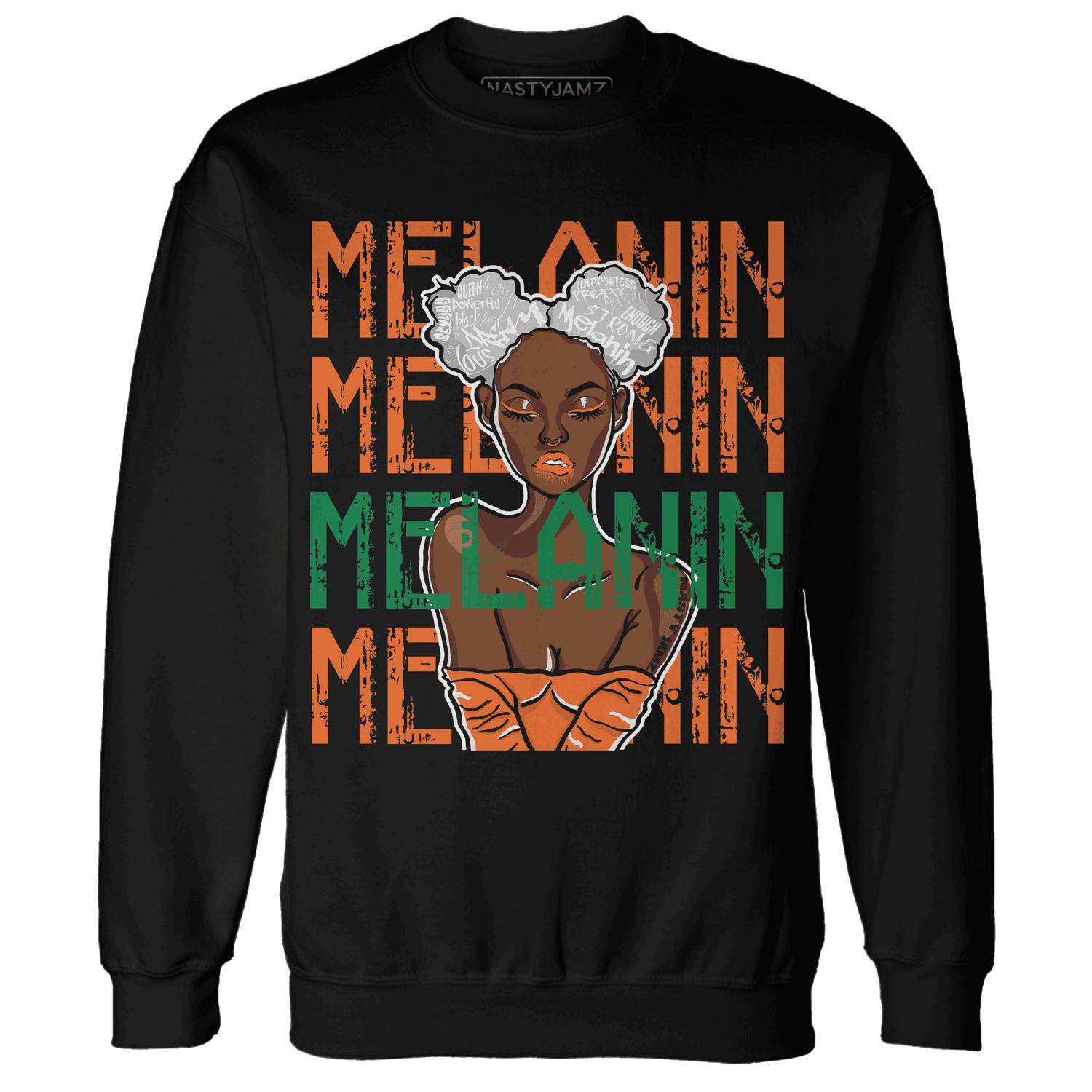 MAM Hurricanes 5s Sweatshirt Match Melanin Girl - NastyJamz